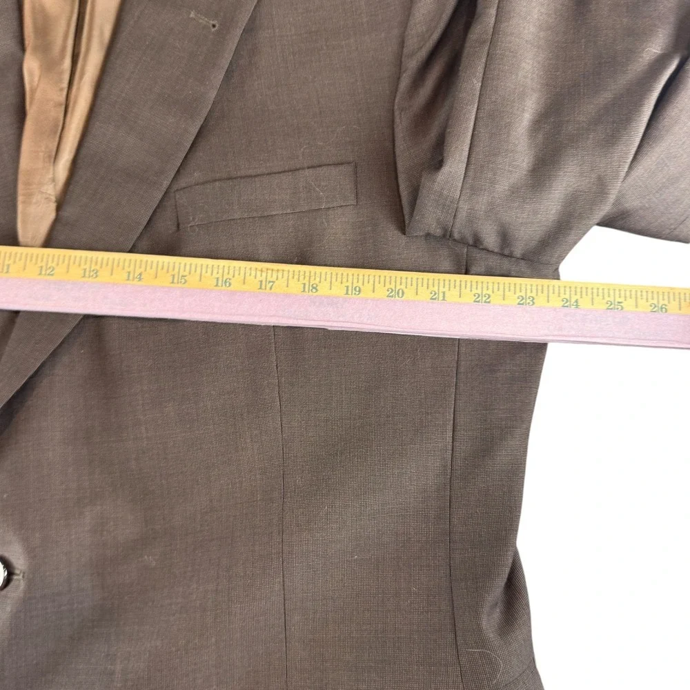 Jos A Bank Signature Collection Brown 100% Wool Blazer Sport Coat‎ 46L Mens